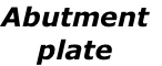 Abutment plate